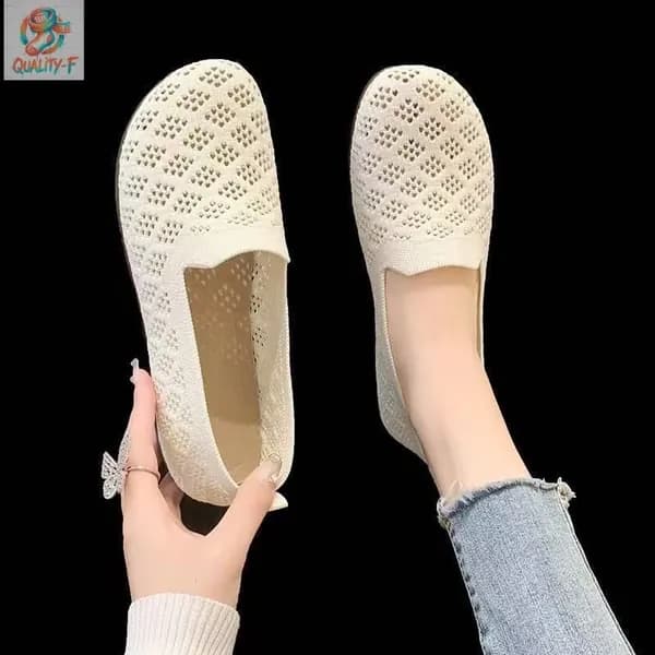 Мокасины Женские летние туфли с сеткой мягкая подошва для мам