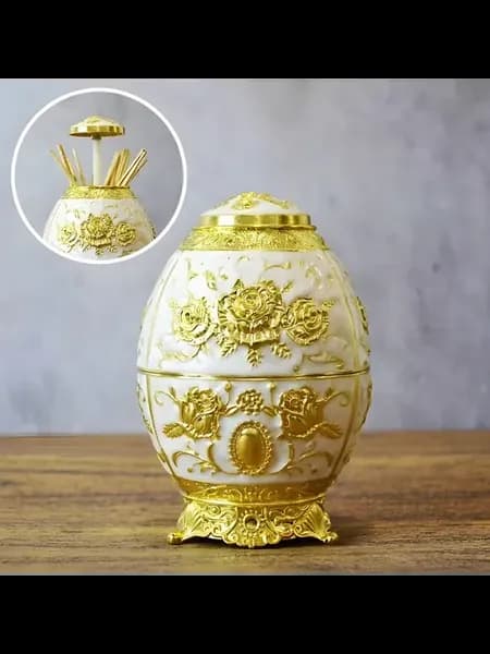 Яйцо позолота зубочистница Фаберже