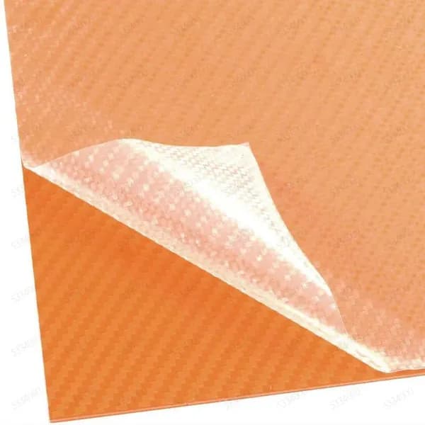 Лист Kydex 300x200x2 мм, матовый карбон с диагональной текстурой - для ножен DIY (1 шт)