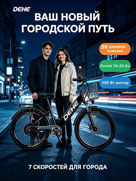 Электровелосипед 2026, 500 Вт