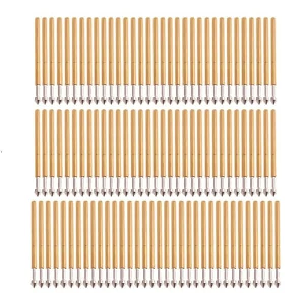 Пружинные пробники-пого-пины, 100 шт., Золото