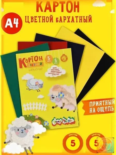 Картон A4, количество листов: 5