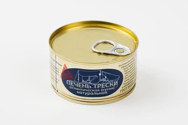 Печень трески атлантической натуральная, 120 г