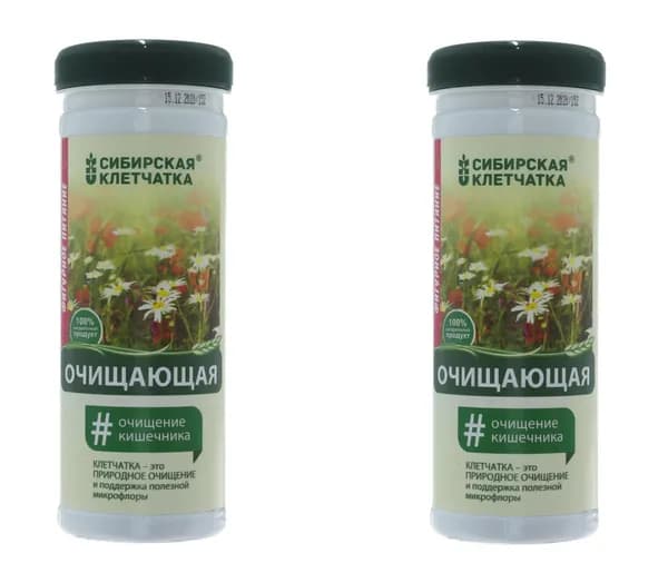 Сибирская клетчатка Клетчатка Очищающая, 170 г, 2 шт//