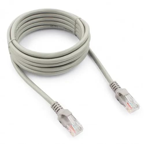 Cablexpert Патч-корд UTP PP12-3M кат.5, 3м, литой, многожильный (серый)