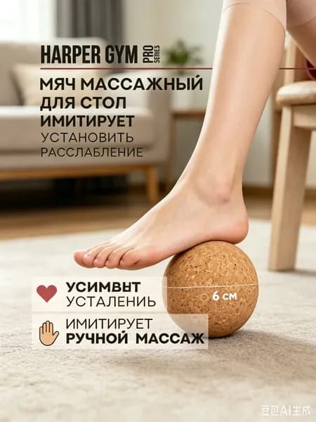 Массажный мячик для стоп спортивный для снятия усталости ног и расслабления