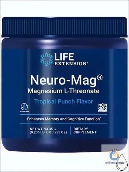 Магний L-треонат NEURO-MAG, со вкусом тропического пунша, 93,35 грамм.