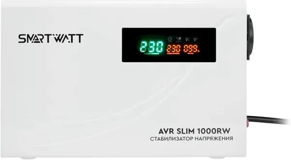 Стабилизатор напряжения SMARTWATT AVR SLIM 1000RW (4512020310001)