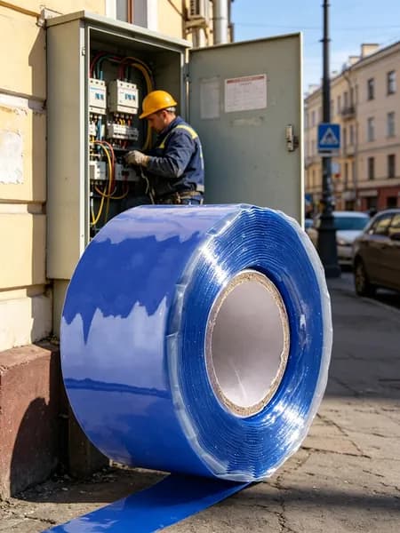 1 рулон самослипающейся силиконовой ленты 1.5 м/3 м, водонепроницаемая изоляционная лента для герметизации и ремонта сантехники и электропроводки