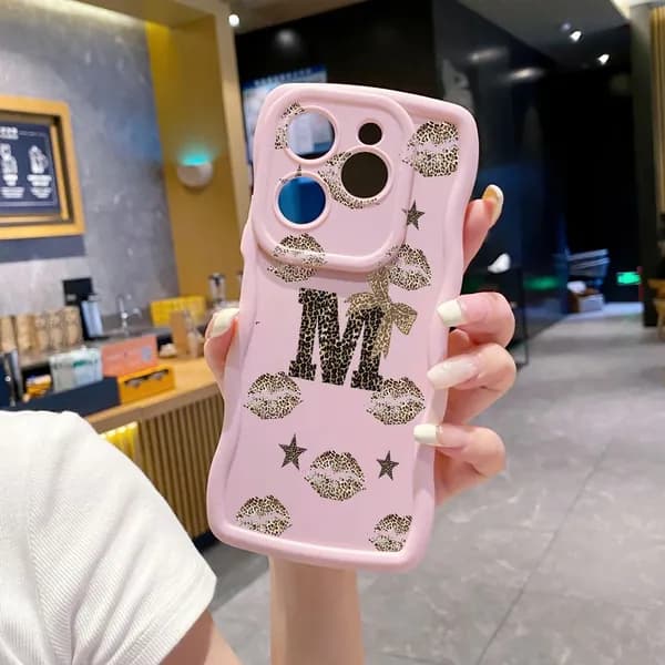 Чехол на Tecno Spark GO 2024/Spark 20/POP 8/Spark 20C Горячий красный рот леопарда Корпус телефона с волновой рамкой защищен от сбрасывания