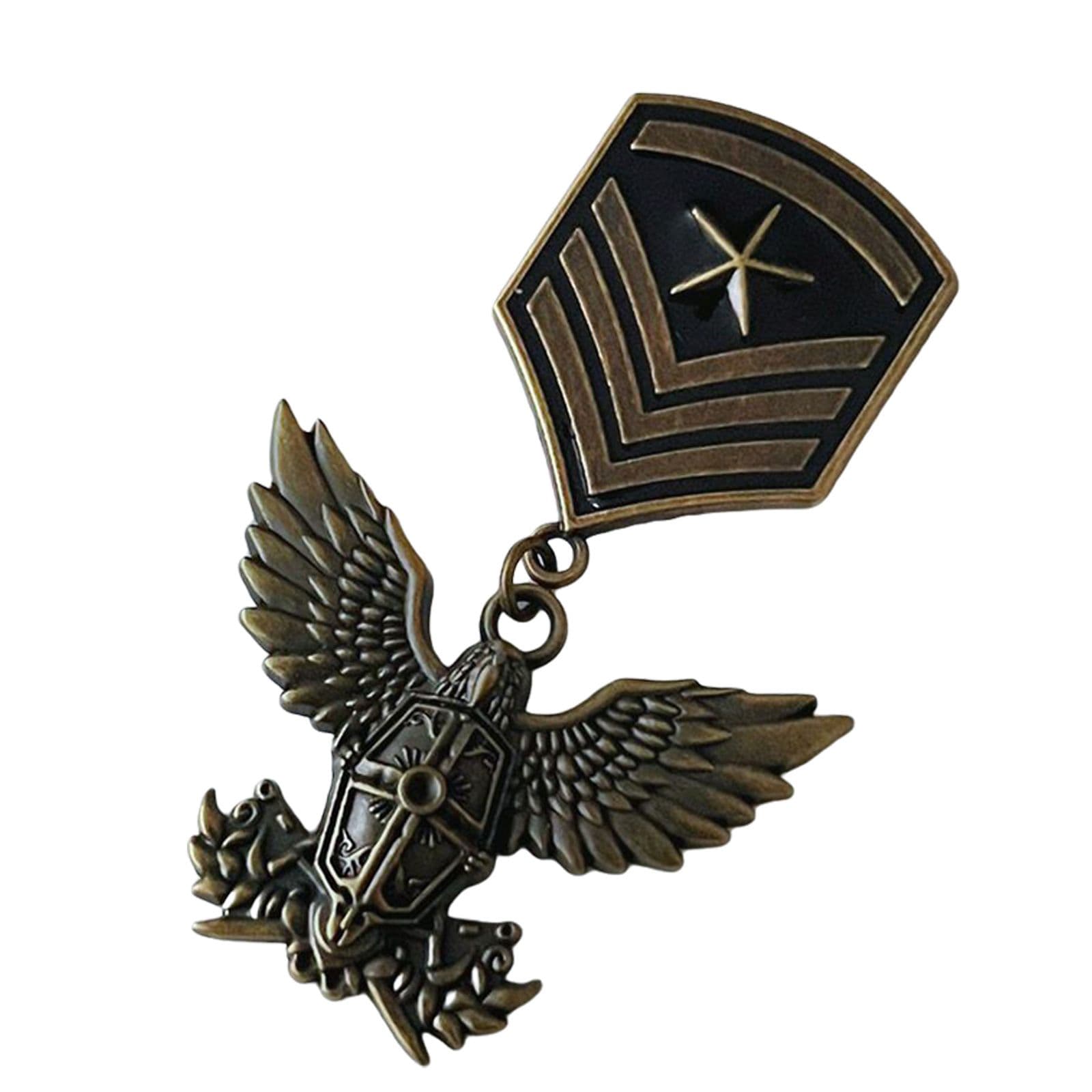 Ретро военный значок потертая эмблема брошь для любителей антиквариата и вечеринок