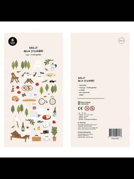 Стикеры Suatelier "In the garden" для скрапбукинга