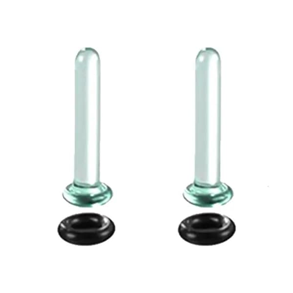 Стеклянный набор для растяжки ушей, Прозрачный цвет - 3mm