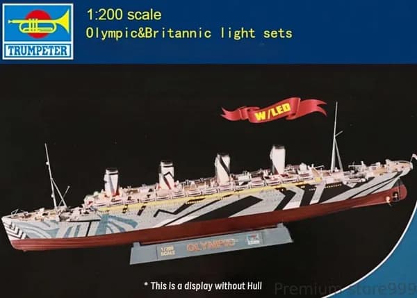 Trumpeter 06655 1: 200 Модель корабля для Olympic & Britannic Light Group (без корпуса)