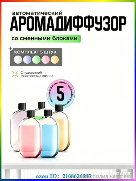 Аромадиффузор ультразвуковой 019b8ce0a9597a86a8e25d4672b8dfab, белый