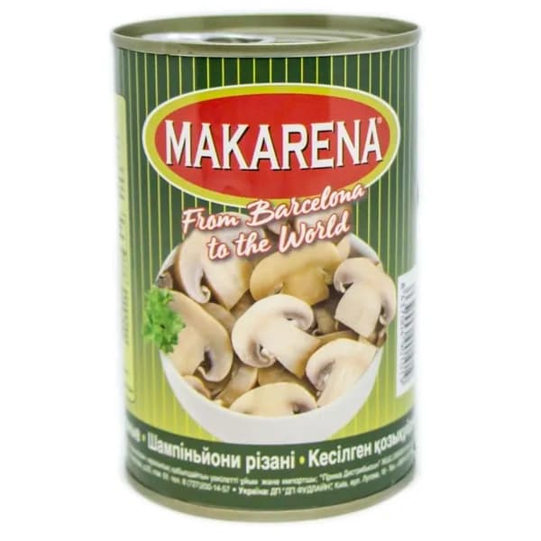 MAKARENA Грибы резаные, 425 мл