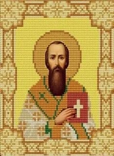 Схема для вышивания бисером НИК 9157 Икона Св. Василий 15*18