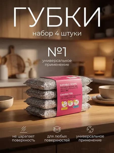 Губки с металлизированной нитью