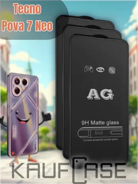 Матовая защита экрана 3 шт Tecno Pova 7 Neo
