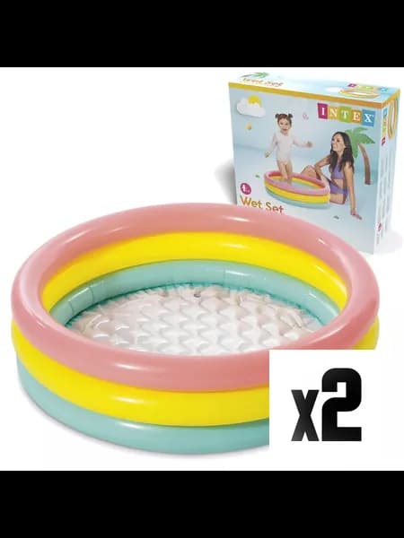 Надувной детский бассейн Intex Sunset Glow Baby 57107 2 шт.