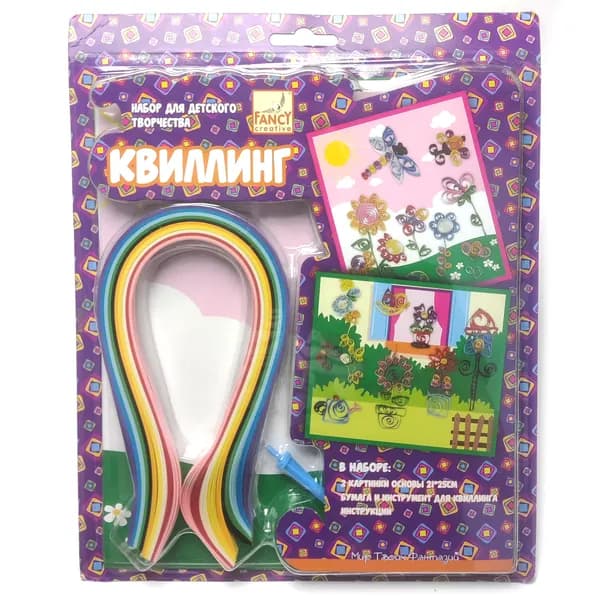 Набор для творчества Fancy Creative Квиллинг Сет, Цветочки, 21*25 см