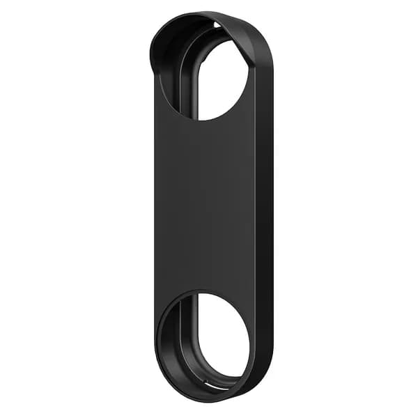 Силиконовый защитный чехол для Google Nest Doorbell (Wired, 2nd Gen) с козырьком, черный