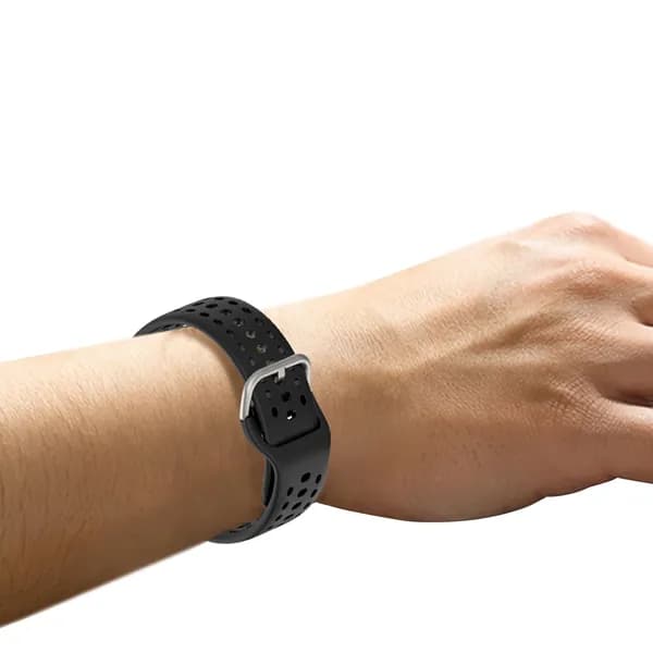 Силиконовый ремешок для умных часов Amazfit Bip Max и BiP6, 22 мм, чёрный, с быстросъёмным креплением