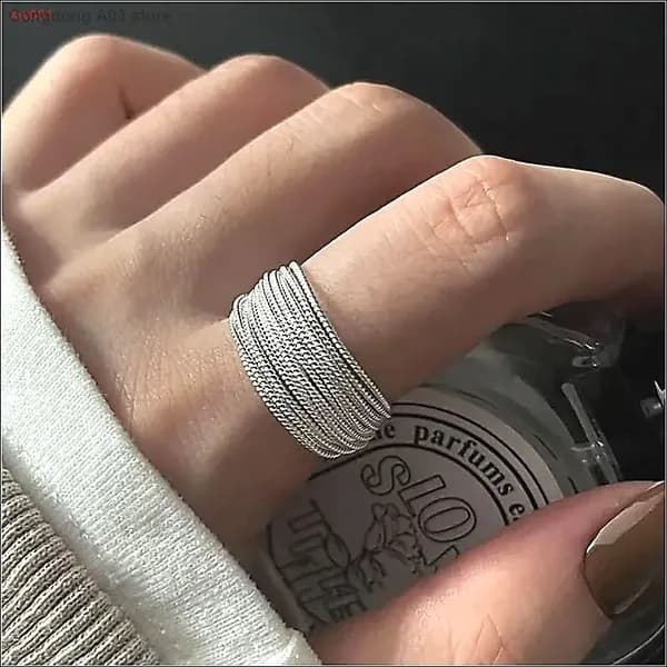 Женское кольцо из серебра 925 пробы с minimalist-дизайном, не теряет цвета, в стиле INS