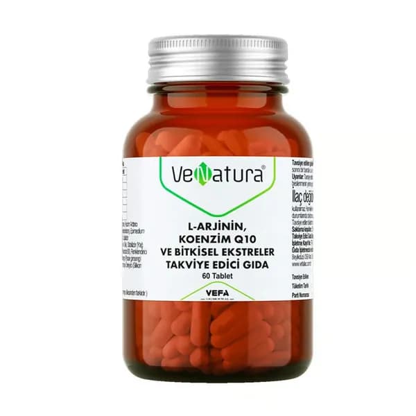 Дополнительное питание Venatura L-аргинин, коэнзим Q10 и экстракты трав
