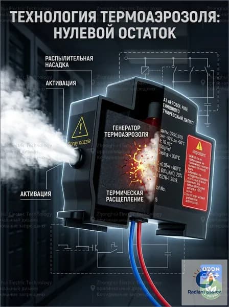 Компактный огнетушитель аэрозольный для авто, квартиры и гаража, мгновенная защита, не требует обслуживания