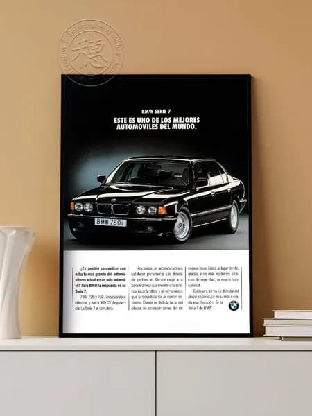 Постер "BMW 7 series", 42х29.7 см