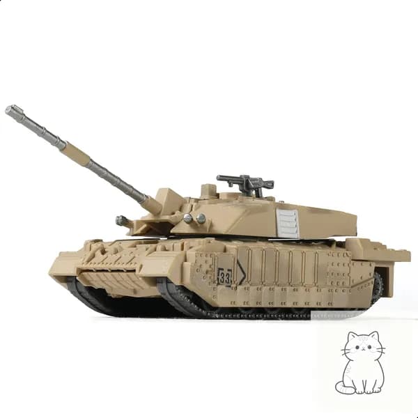 SEBUNAS масштаб 1/72, модель военного танка Challenger 2, модель для быстрой сборки, британский основной танк Challenger 2 для детей и взрослых (10 шт.)