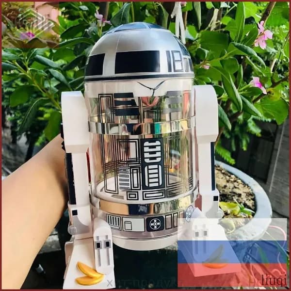 Бытовая мини-кофеварка ручной варки, Робот Star Wars R2-D2, кофейник-пресс для мокко
