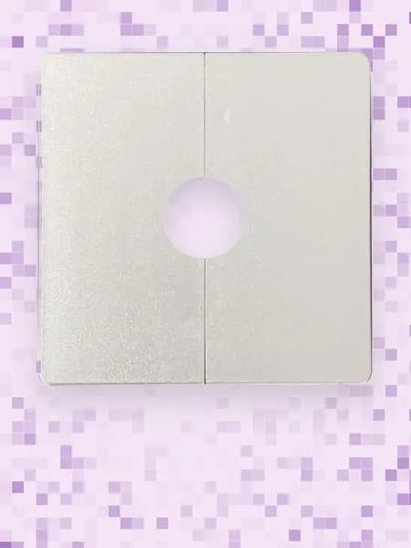 Пластиковая разрезная квадратная розетка для труб 0,47 1,26 дюйма, Серебро - 22mm