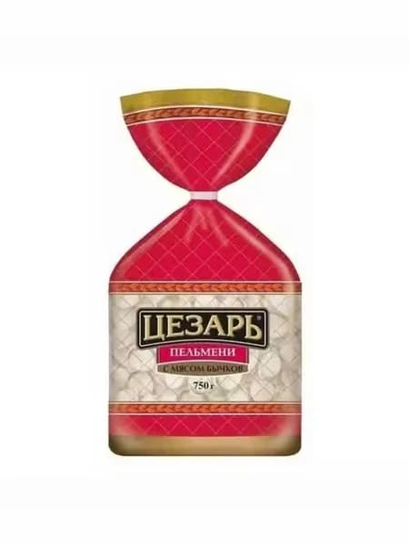 Пельмени Цезарь с мясом бычков 750 г