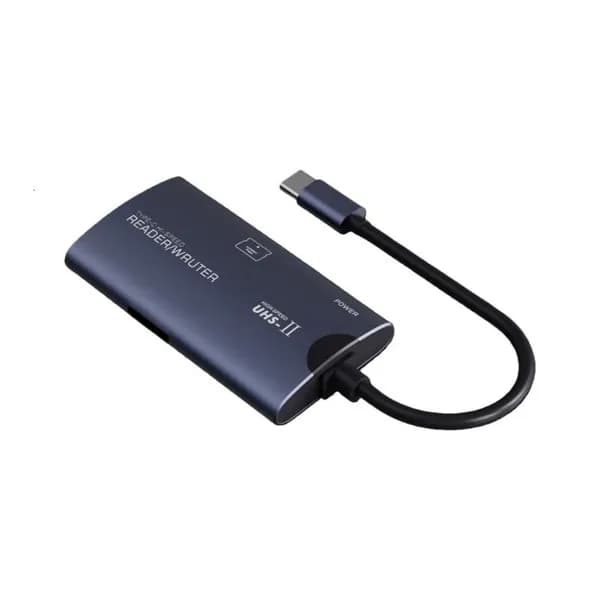 Картридер USB C, TF/CF, OTG, USB A, алюминий, Тип-С
