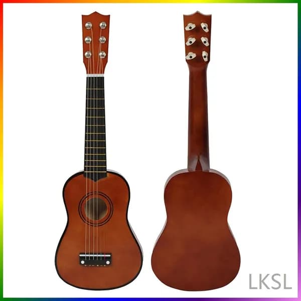 Акустическая гитара 21 дюйм из липы цвета кофе