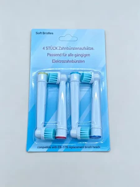 4 шт.Сменные насадки для электрических зубных щеток Oral-B, кроме моделей iO, Sonic и Pulsonic