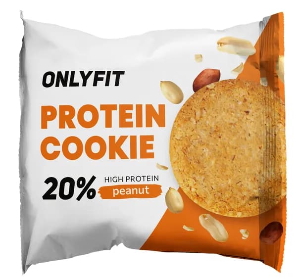 Печенье протеиновое неглазированное onlyfit 20% белка арахис 35г