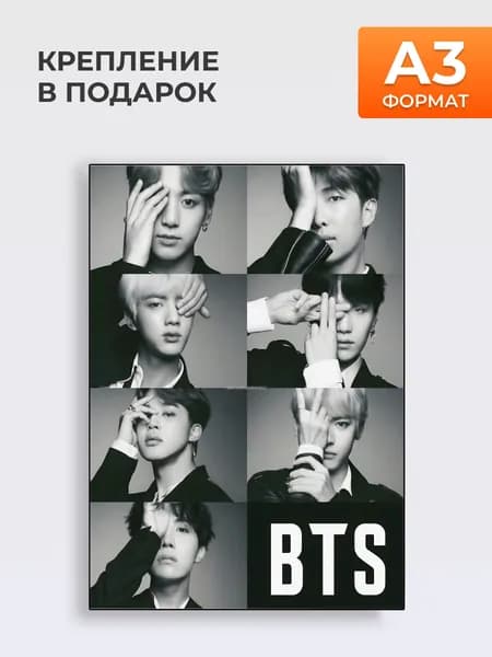 Постер Группа BTS А3