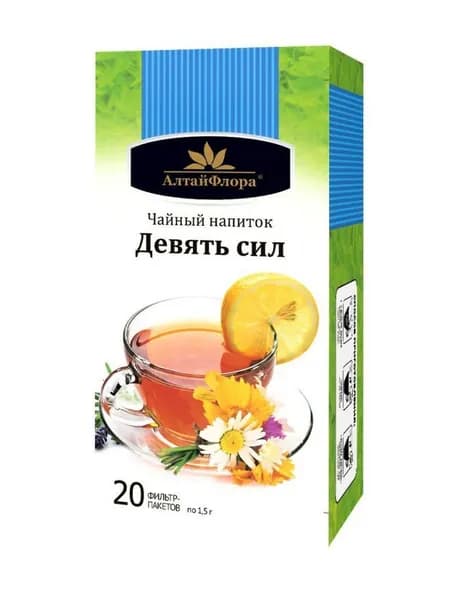 Чайный напиток АлтайФлора Девять сил 20 пакетов