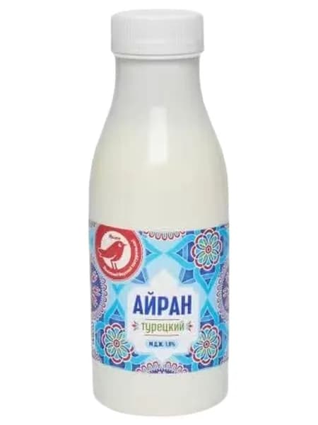 Напиток кисломолочный Айран АШАН Красная птица Турецкий 1,8% БЗМЖ охлажденный 300 г