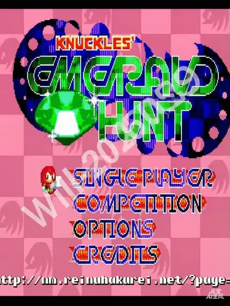 Картридж для 16 bit " Knuckles Emerald Hunt " (без коробки)