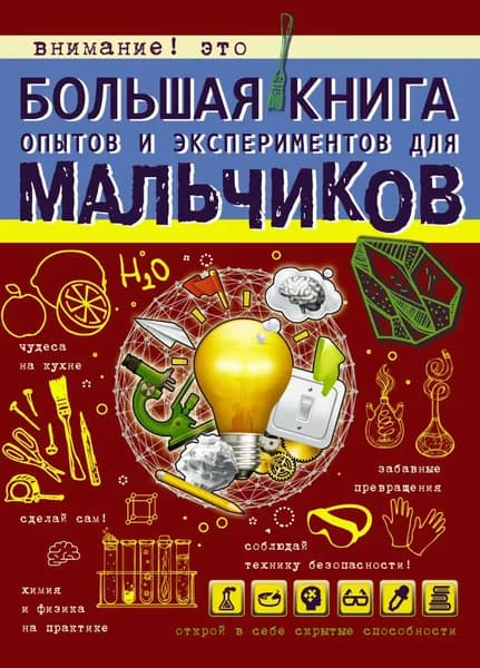 Большая книга опытов и экспериментов для мальчиков | Вайткене Любовь Дмитриевна | Электронная книга