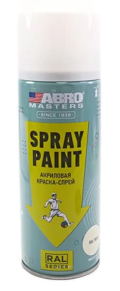ABRO MASTERS SP-RAL-9010-RE краска-спрей акриловая, белый