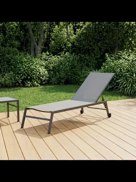 Шезлонг NaterialII 63x95x207 см алюминий текстилен антрацит