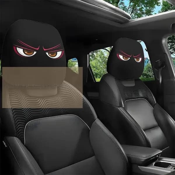 Douyin Накидка на сиденье на Передние сиденья/Обшивка салона автомобиля арт/Прикольная наволочка с автомобильным принтом