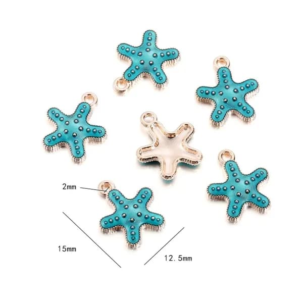 Кулон декоративных подвесок,10 шт,12.5mm/морская звезда