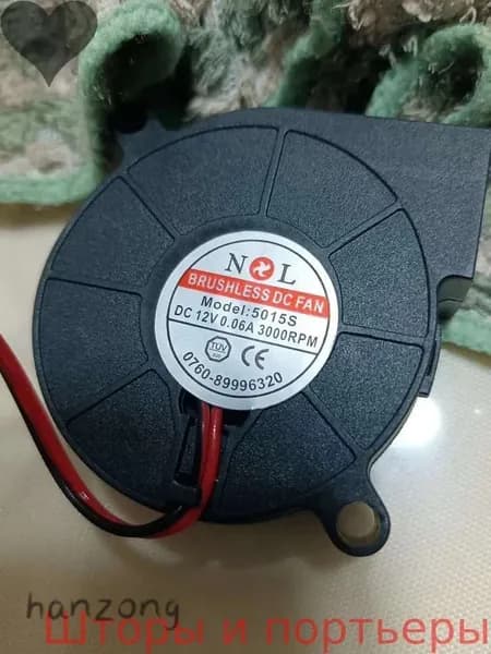 Для увлажнителя воздуха турбо вентилятор NL 5015S DC12v 0.06A 3000RPM 2-проводной вентиляторbz