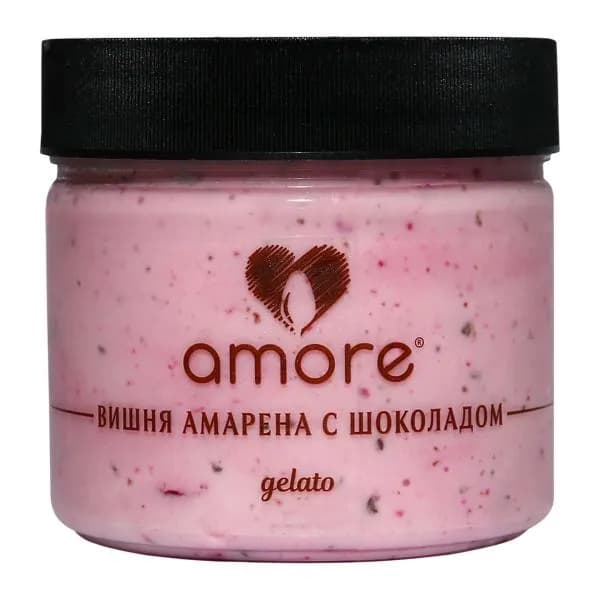 Мороженое молочное вишня Амарена с шоколадом Amore 300мл